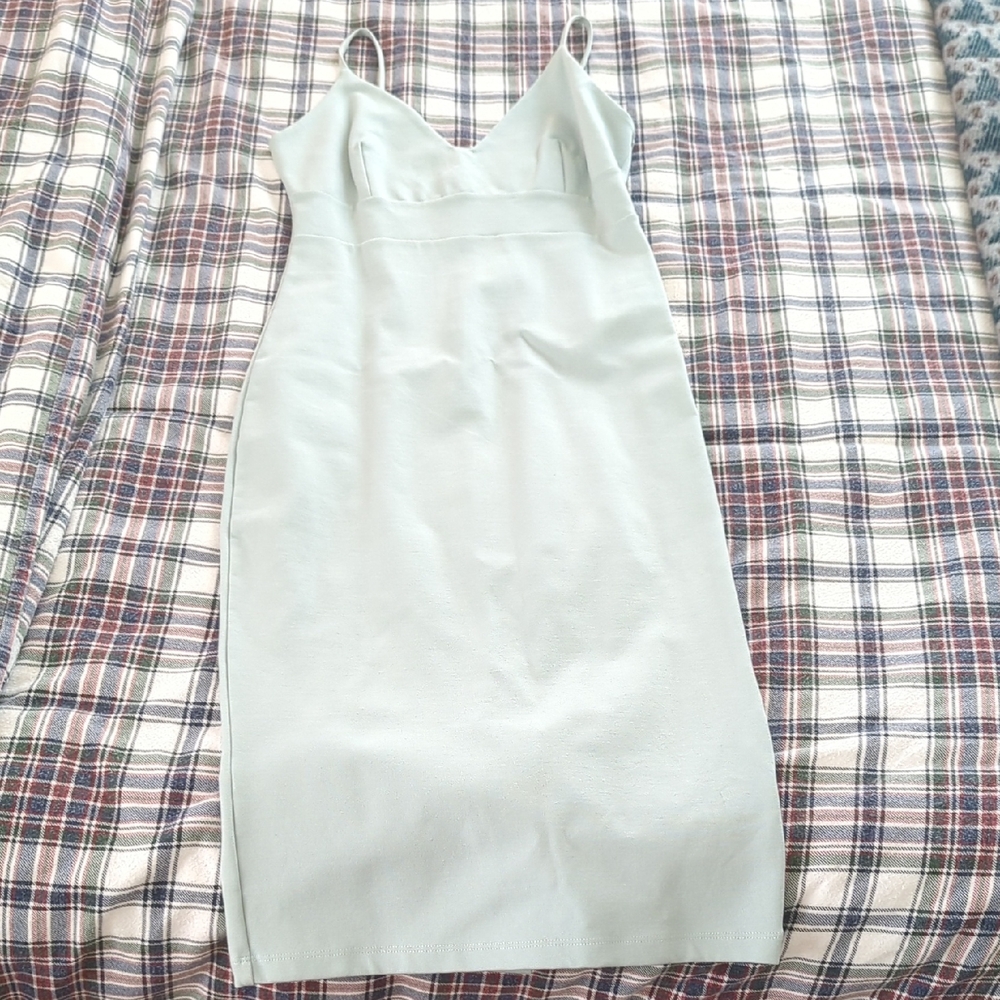 Lulu's Pale Mint Slip Midi Dress